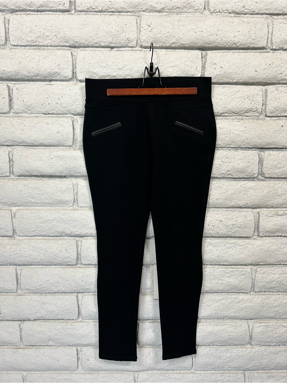 CI‎ Sono Black Slim Ankle Pants Women's Large Pull On Career Stretch Pants